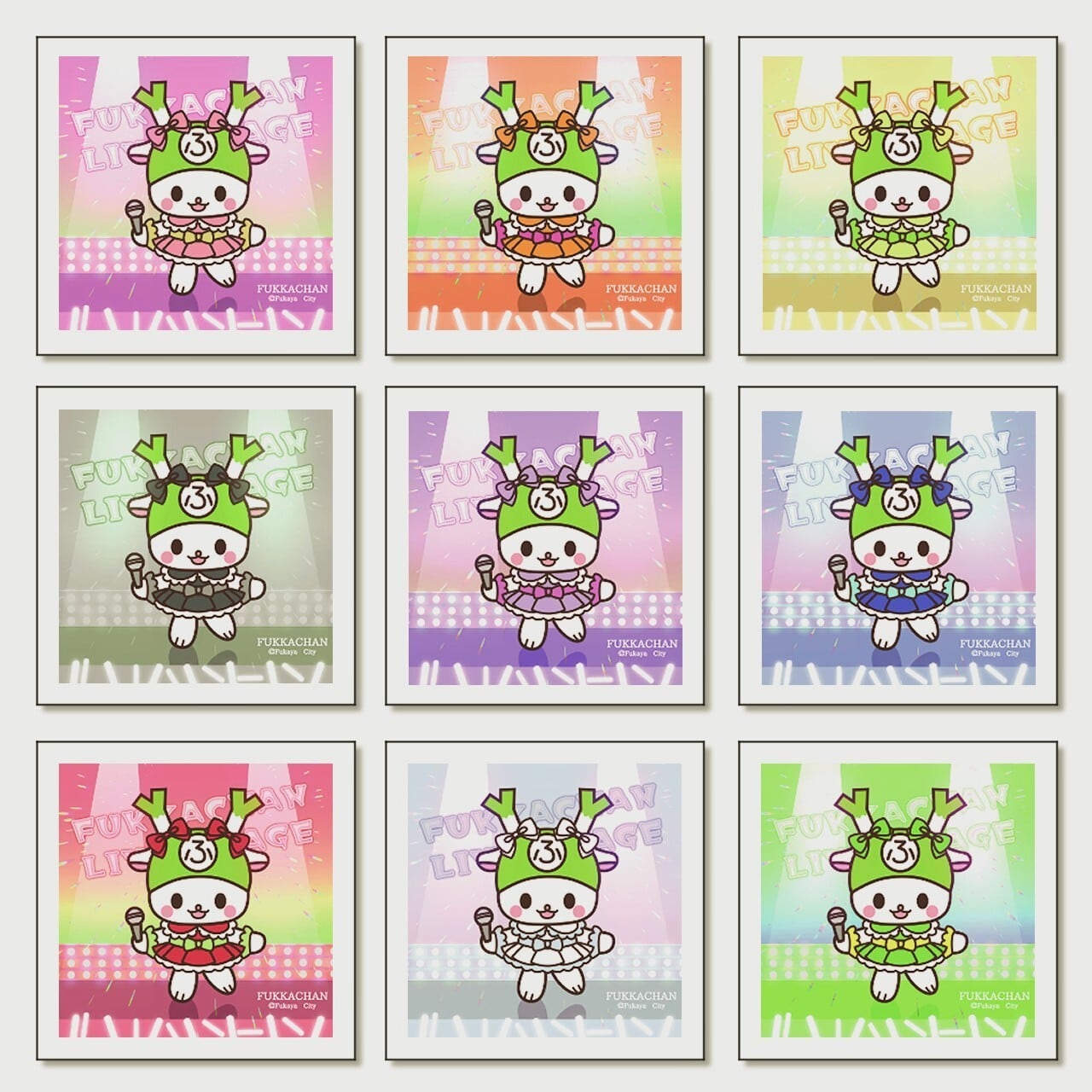 アイドルふっかちゃんハンドタオル | ふっかちゃんグッズ通販/深谷の