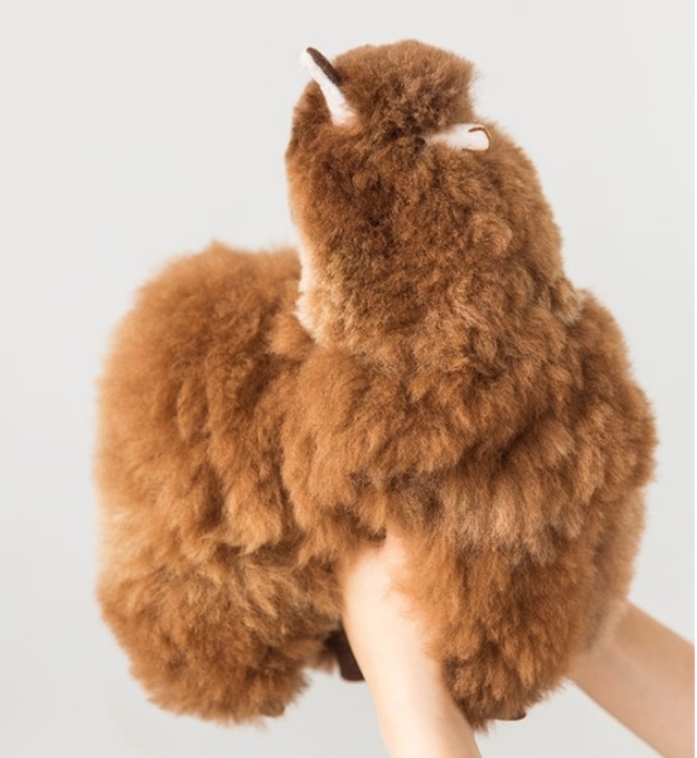 アルパカ毛使用 ハンドメイド アルパカぬいぐるみ 中 cm Petit Makana 韓国発インテリア雑貨shop