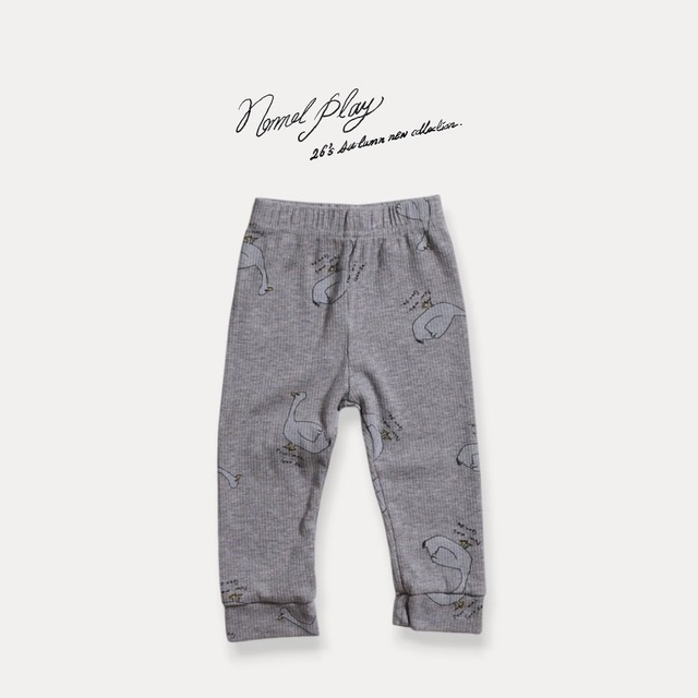 【予約/送料無料】normalplay / Normal Duck_Ribbed Leggings