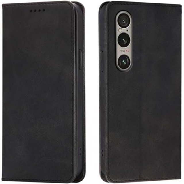 Top HGSM xperia 1 vi ケース xperia 1 vi ケース 手帳型 xperia 1 vi カバー SO-51E / SOG13 ケース xperia 1 viケース スマホケース xperia 1 vi ソニーso51e えくすぺりあ1VI 用ケース 内蔵マグネット開閉式 カードポケット 折り畳み式 横置き機能 便利 耐衝撃 携帯ケース ブラック 2692