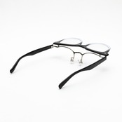 meanswhile  Flip-up Transition Color Glasses “Neutral Color” 【BLACK/CLEAR×GREY 】
