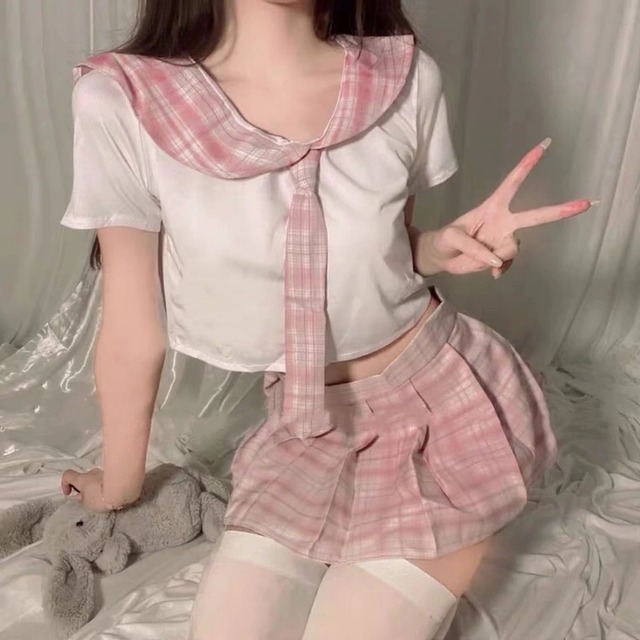 ミニ丈セーラーコスプレ pink【No.609】/ かわいいレディースコスプレ衣装