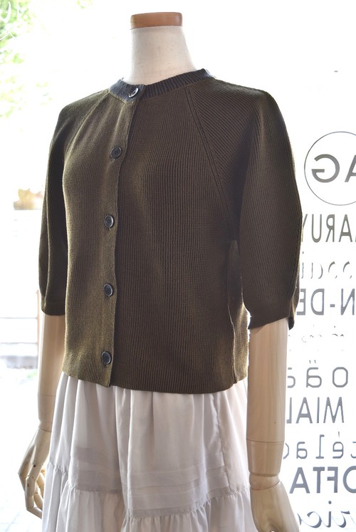 si:m(シーム) 23A/W ５分袖ニットカーディガン