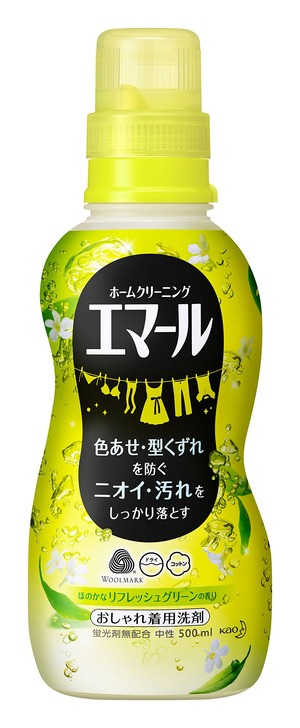 【新着特価】エマール 洗濯洗剤 液体 おしゃれ着用 リフレッシュグリーンの香り 本体 500ml
