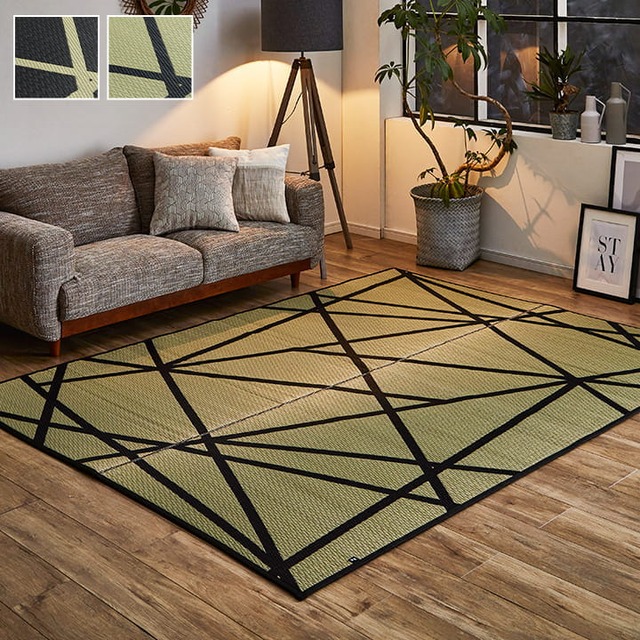 ラグ 国産 い草 カーペット ふっくら ボリューム 『Fアルディ』 約191×191cm