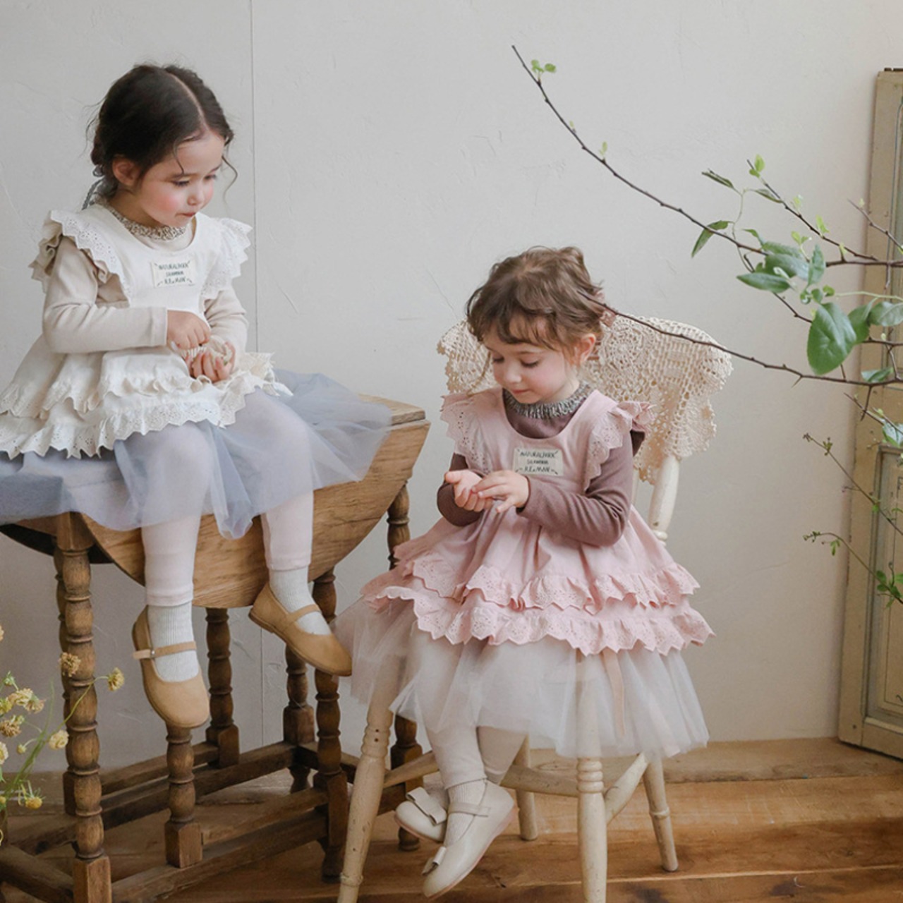 「予約販売」秋レイヤードフリル付きワンピース