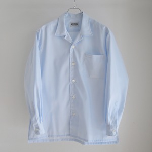 【新品】MINTENS Dead stock Fabric special  shirts jacket THOMAS MASON made in ENGLAND made in JAPAN  ／トーマスメイソン 英国製  デッドストック生地を使用した シャツ ジャケット サックスブルー 日本製  コットン オリジナルブランド サイズL