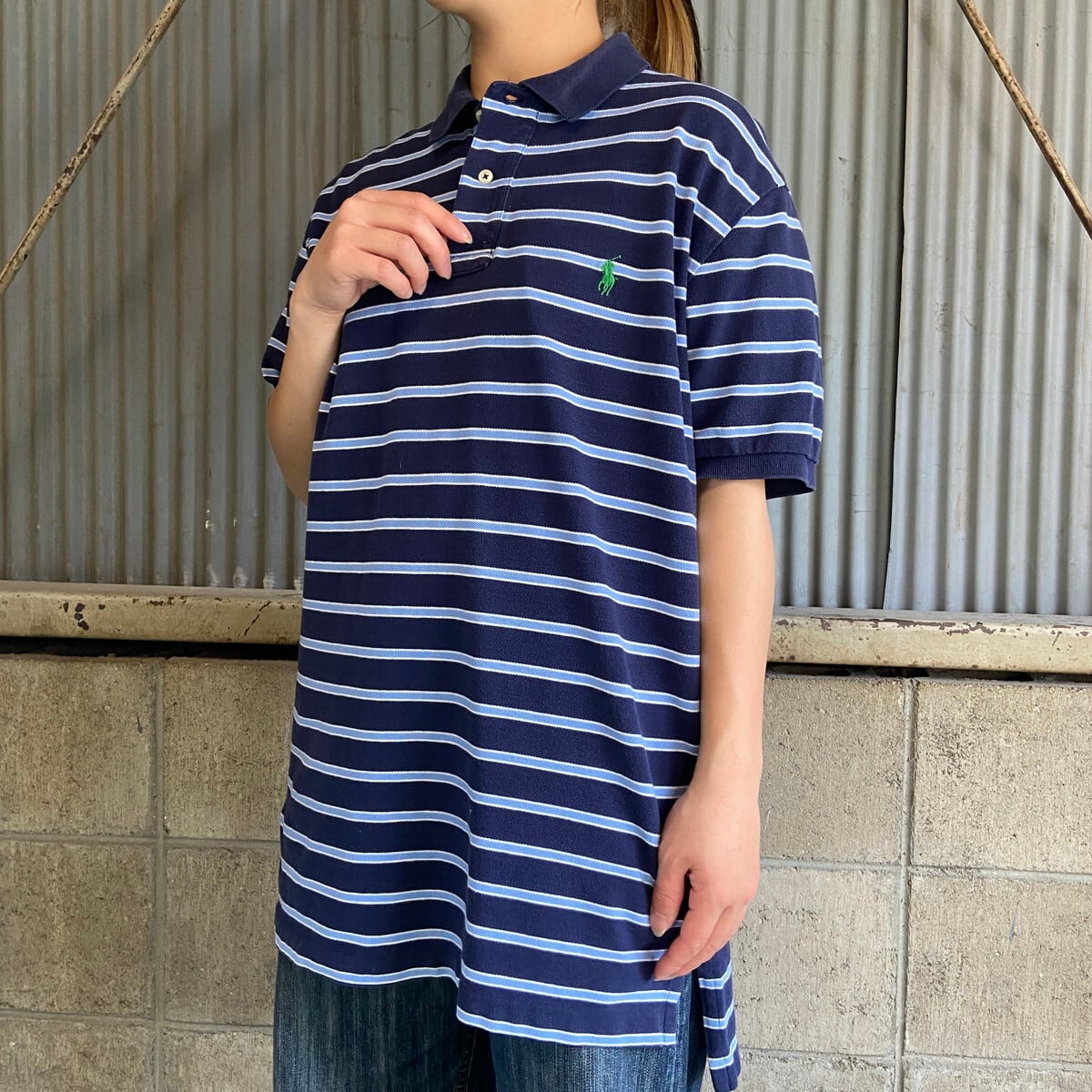 Polo by Ralph Lauren オールドラルフローレン ボーダー柄 鹿の子