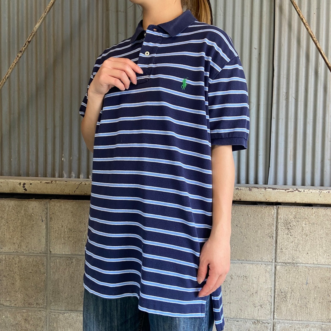 Polo by Ralph Lauren オールドラルフローレン ボーダー柄 鹿の子 