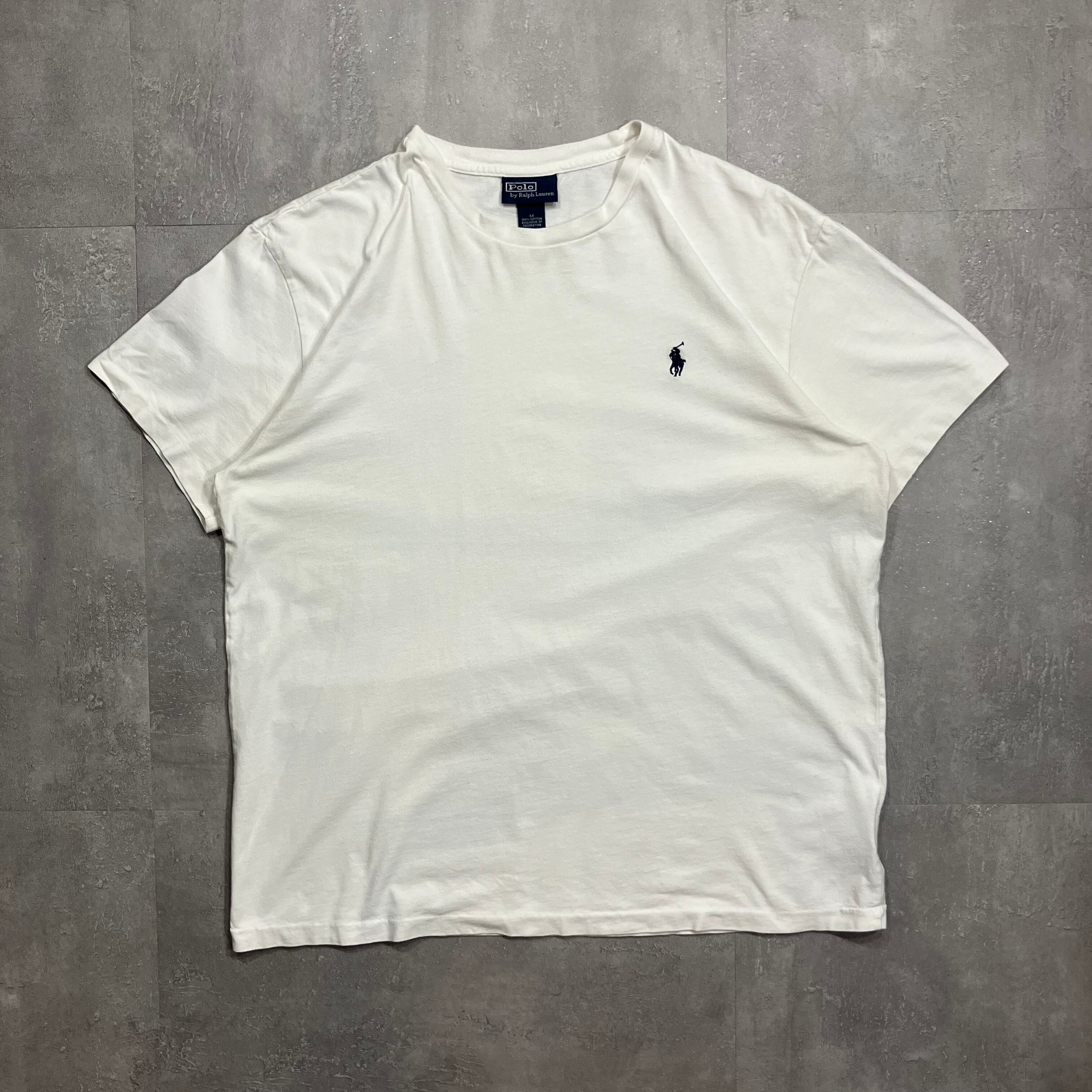 《M size》POLO Ralph Lauren ポロラルフローレン Tシャツ ホワイト 刺繍 No.3848