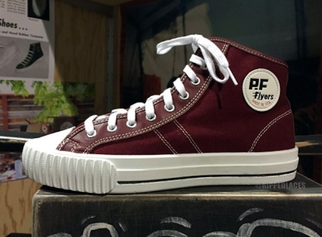 ＊PF Flyes Center Hi Made In U.S.A. Burgundy ＊ - メイン画像