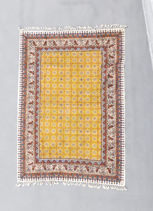 Sarasa Blanket [Yellow×Red] 100×150cm