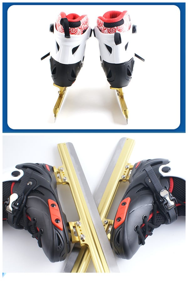 スピードスケート靴 ノーマル スケート 靴 PP+PE構造 シューズ 固定式