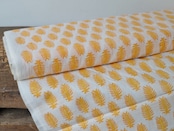 block print fabric c56 yellow