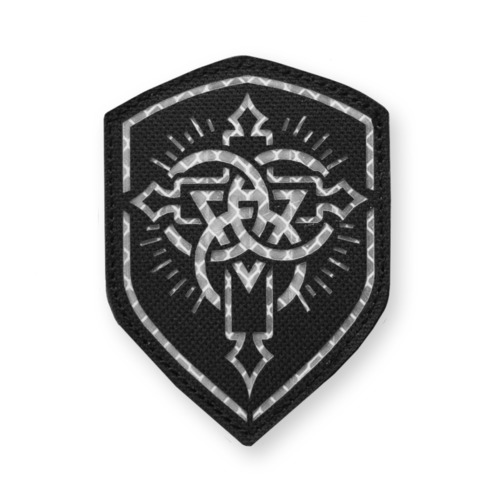 ブルーアーカイブ 風 3M プリズム 反射 ワッペン 【Gタイプ トリニティ総合学園】 ★暗闇で光る反射光ワッペンです!サバゲのファッションやイベントコス等に! ★受注品★