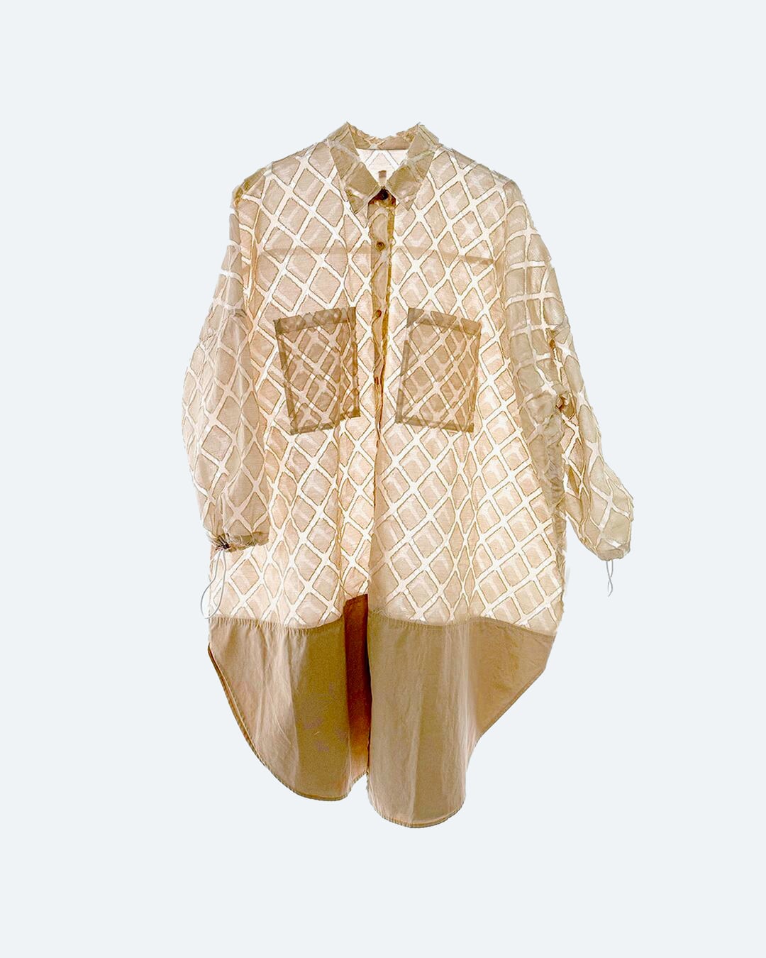 Sheer Jacquard Over Shirt