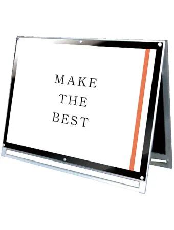 ポスター用スタンド看板マグネジ A0横ロウ両面ブラック