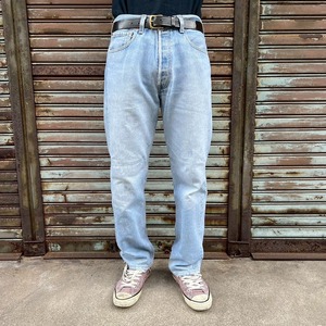 90s Levi's USA製 501 デニムパンツ W33 L30 W84cm リーバイス ヴィンテージ グランジ ダメージ ジーンズ 546刻印 インディゴ 80s