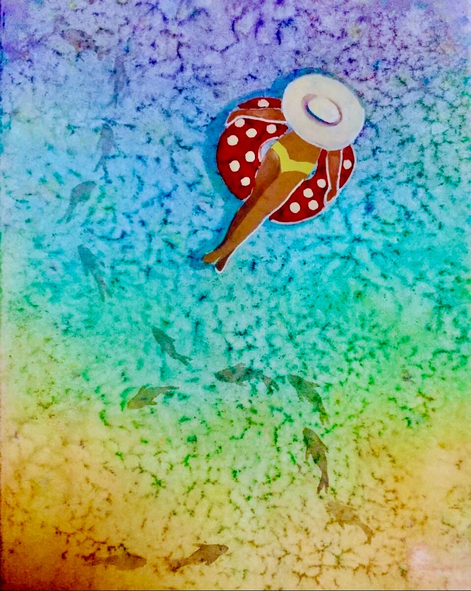 ☆大澤哲郎「忘却の淵」to-482 F50号油彩 初期作 第26回全日本学生油絵