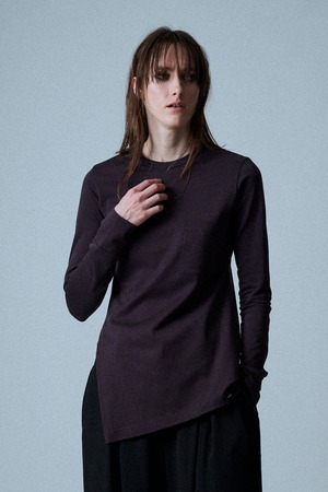 Long Sleeve Unbalance T / コットンモクロディ  / U734-T85-008