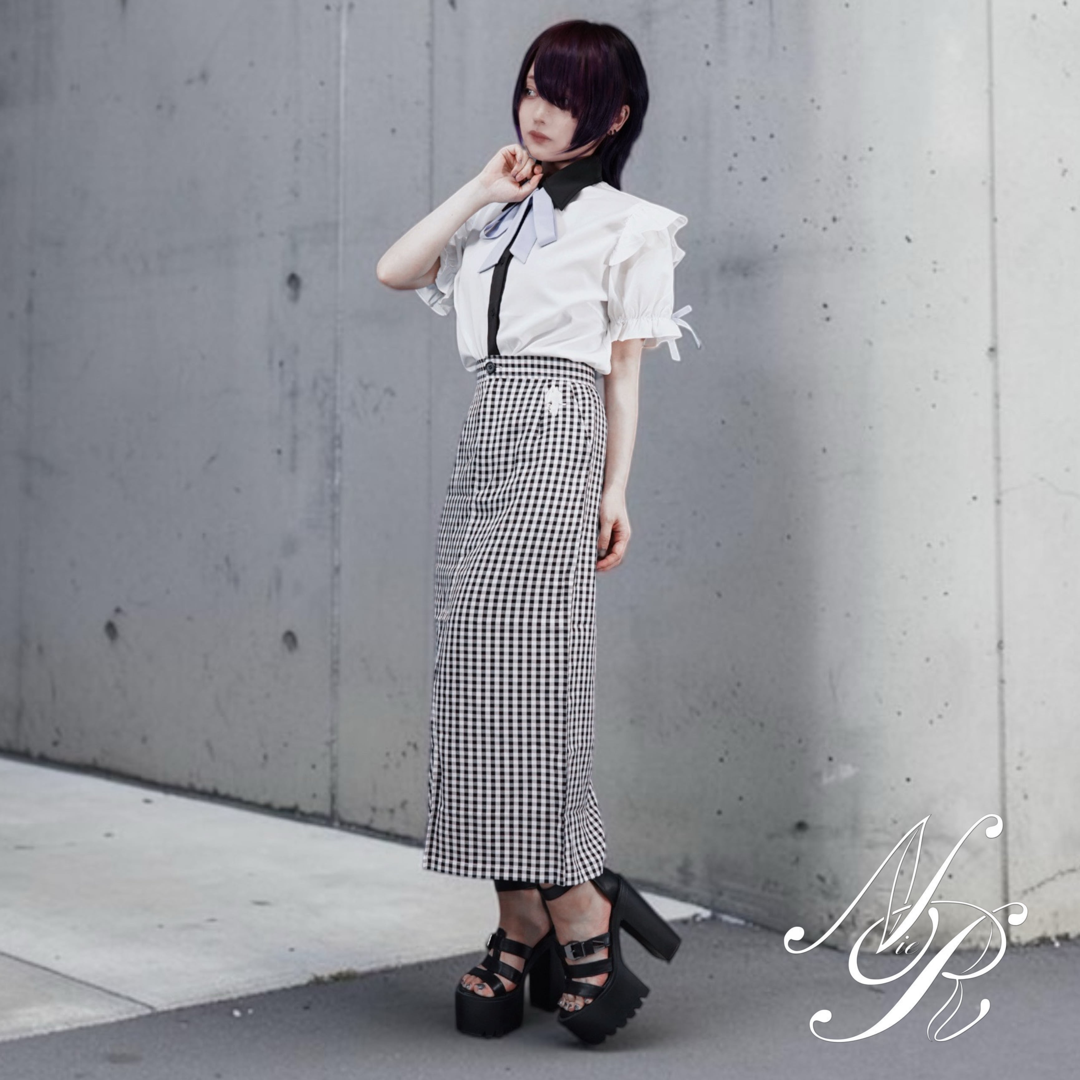 ギンガムチェックナロースカート【ポケット付き】 | NIER CLOTHING