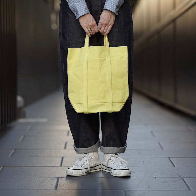 AMIACALVA(アミアカルヴァ) WASHED CANVAS 4POCKETS TOTE(TS) YELLOW