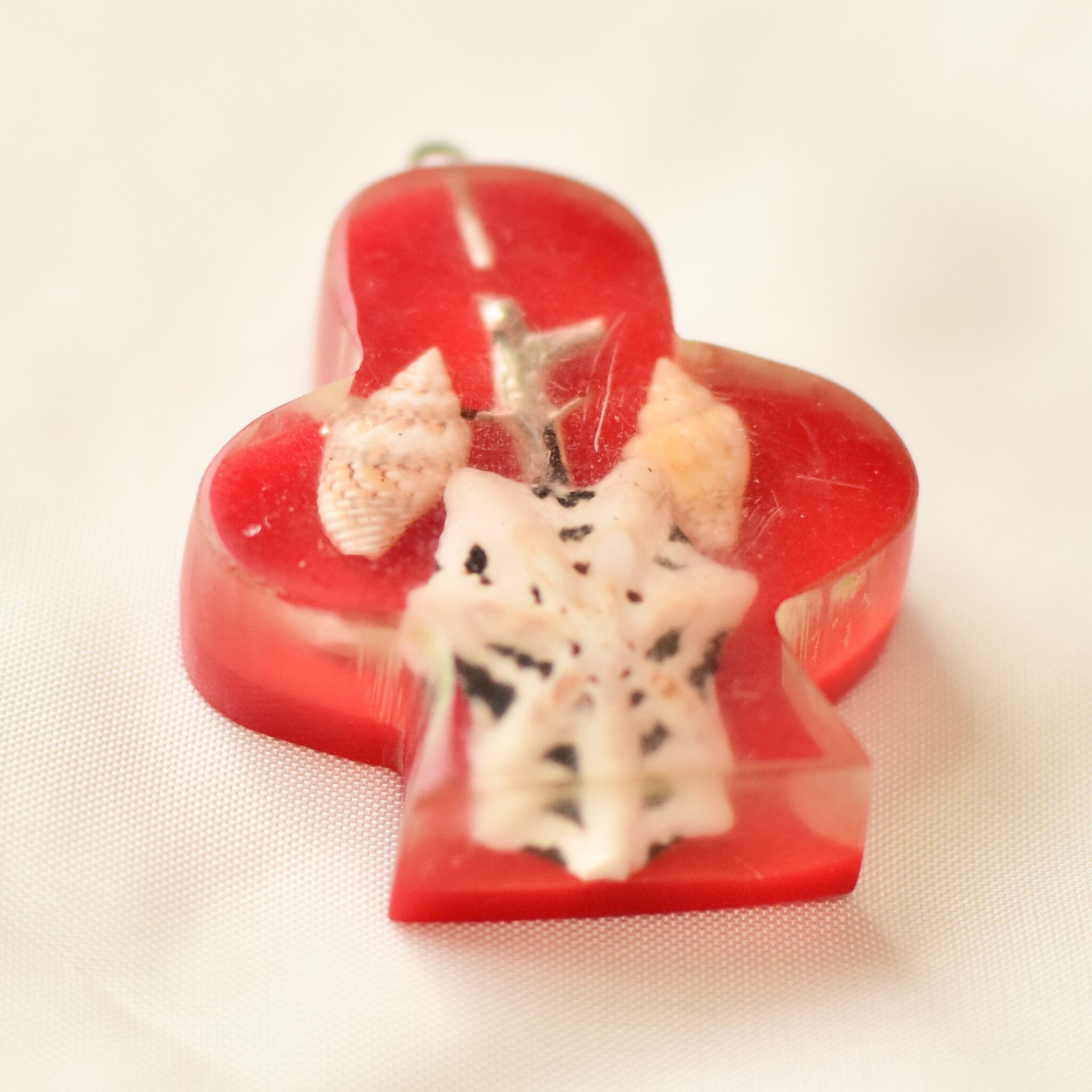 3個セット 昭和レトロポップ 樹脂製のチャーム | チェコガラスボタン