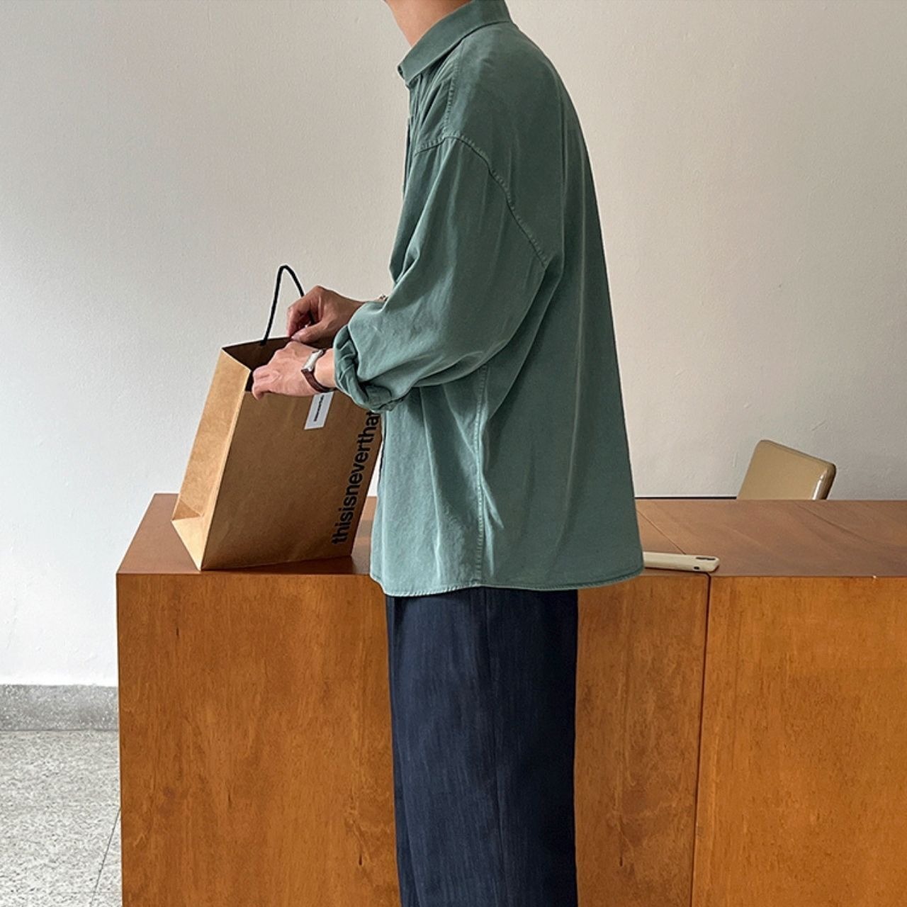 シンプルヴィンテージライクシャツ　MT0080417