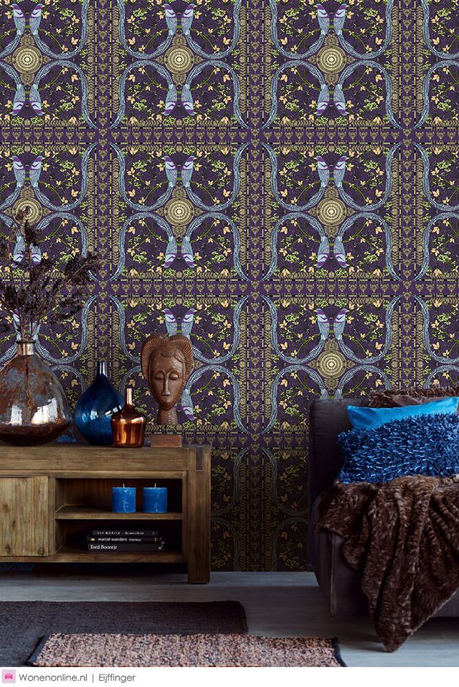 【特急取り寄せ】ミッドナイトパープル×ブルーバード　フラワー曼荼羅 FL1-MT778103MT