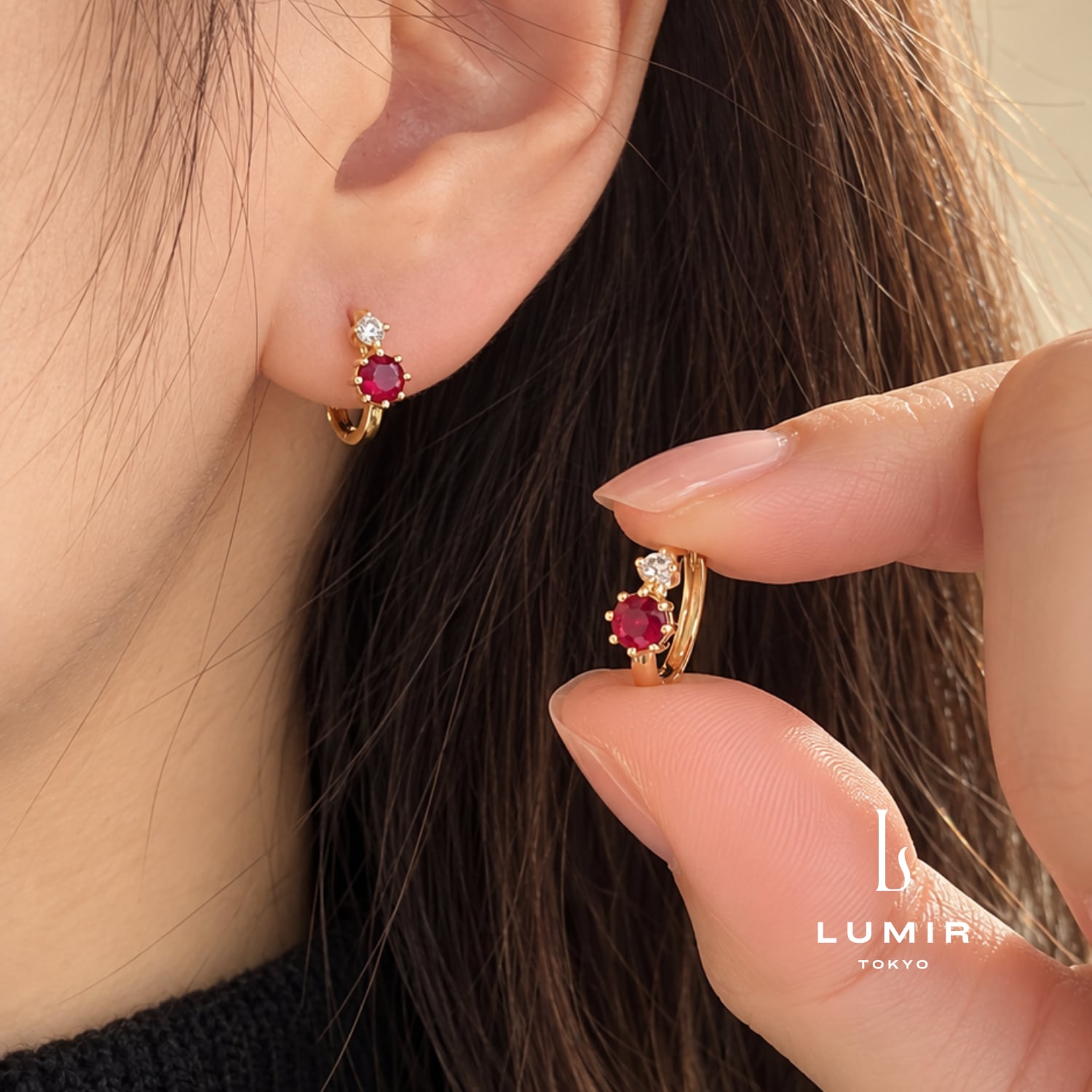 カラージルコニアフープピアス | Lumir（ルミール）| 金属アレルギー