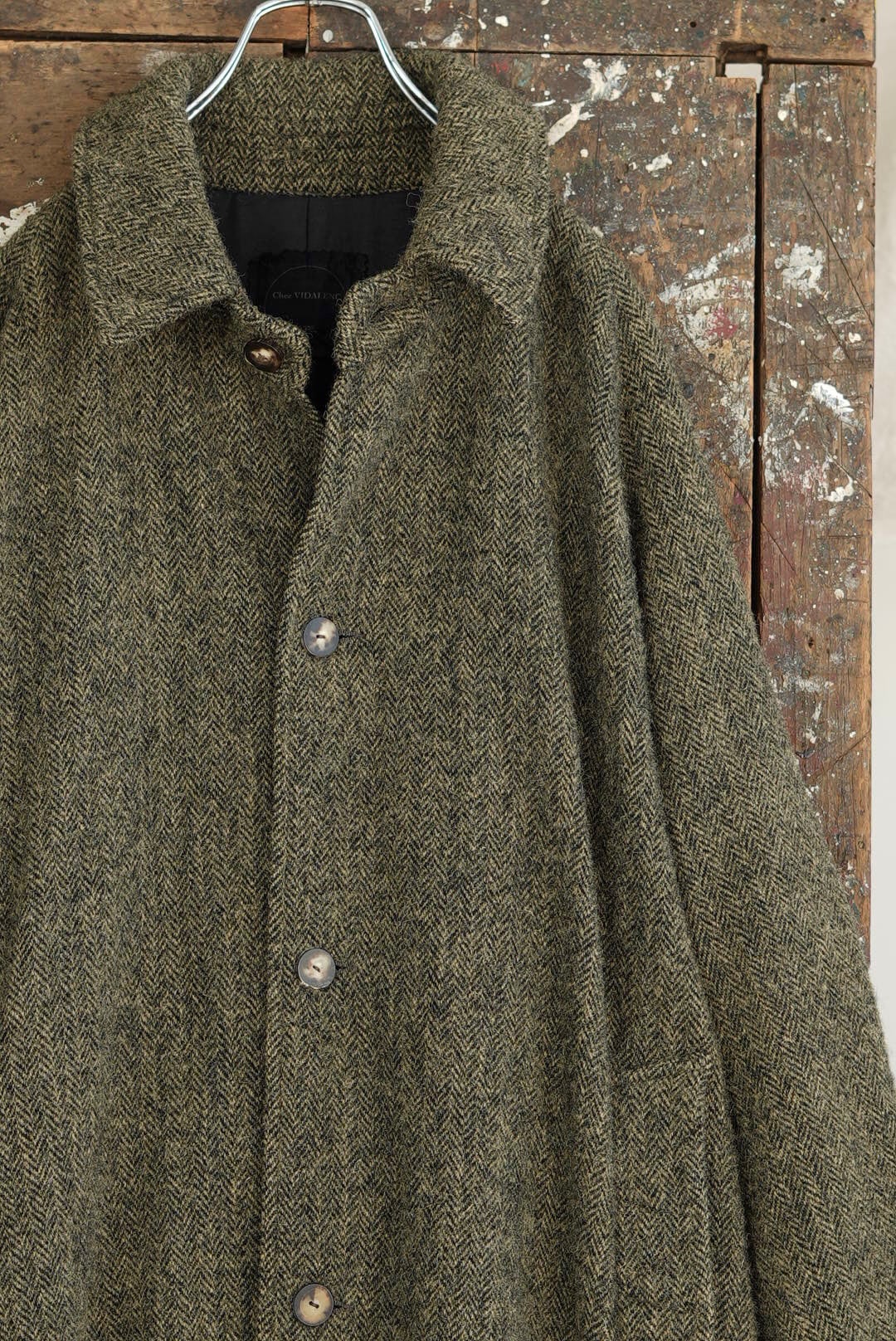 CHEZ VIDALENC - COAT BOBI / HARRIS TWEED (FRIDAY) | Brownie