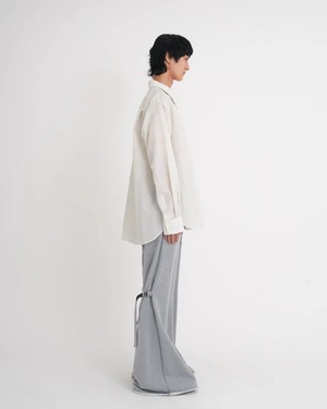 【26SS】Tamme タム /OMBRE CHECK NECKTIE SHIRT