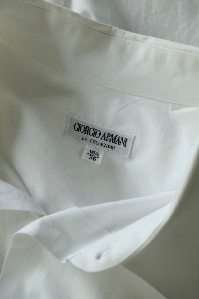 Utah／80-90's "GIORGIO ARMANI" flap pocket dress shirt