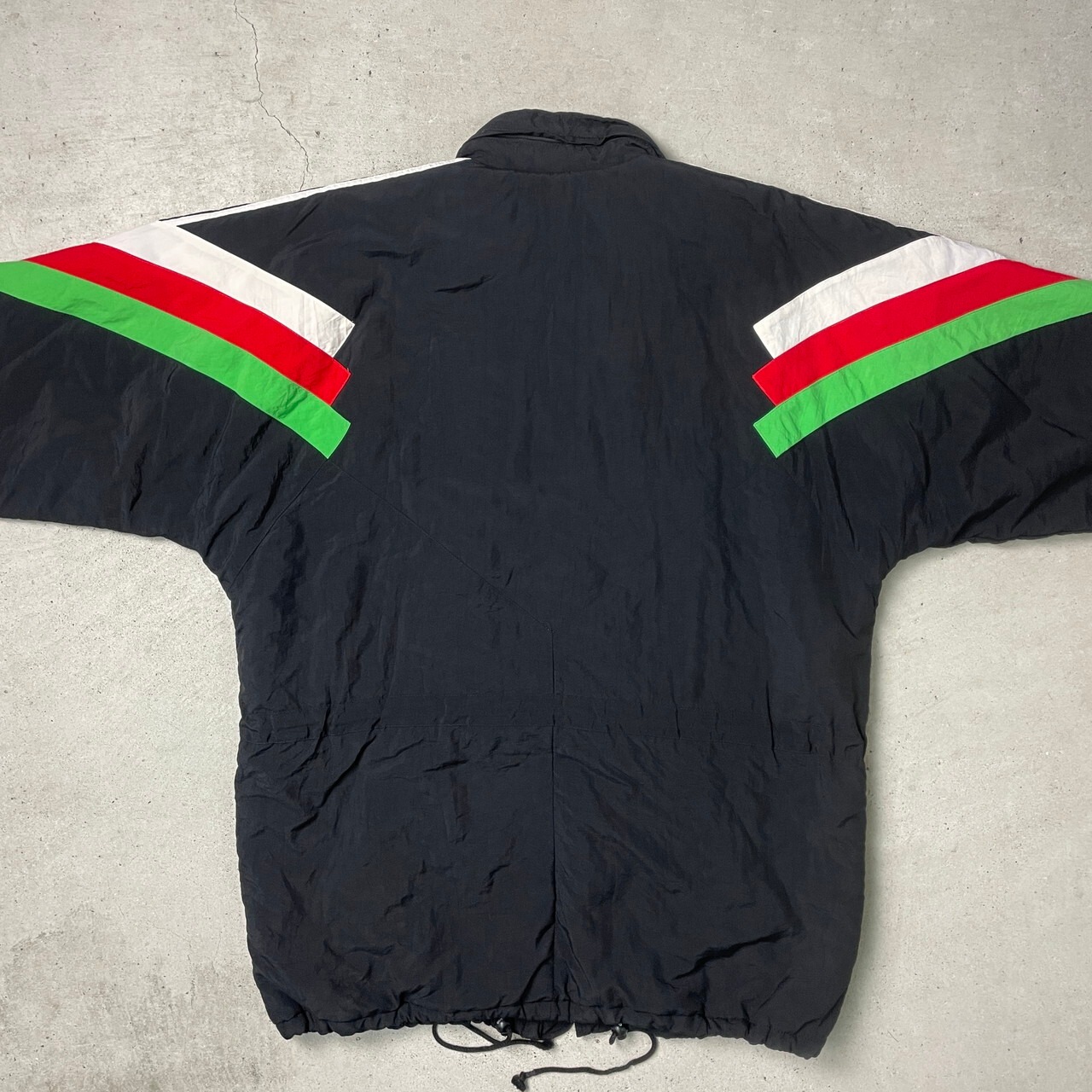 80年代 adidas アディダス 中綿入り ナイロンジャケット メンズXL相当 
