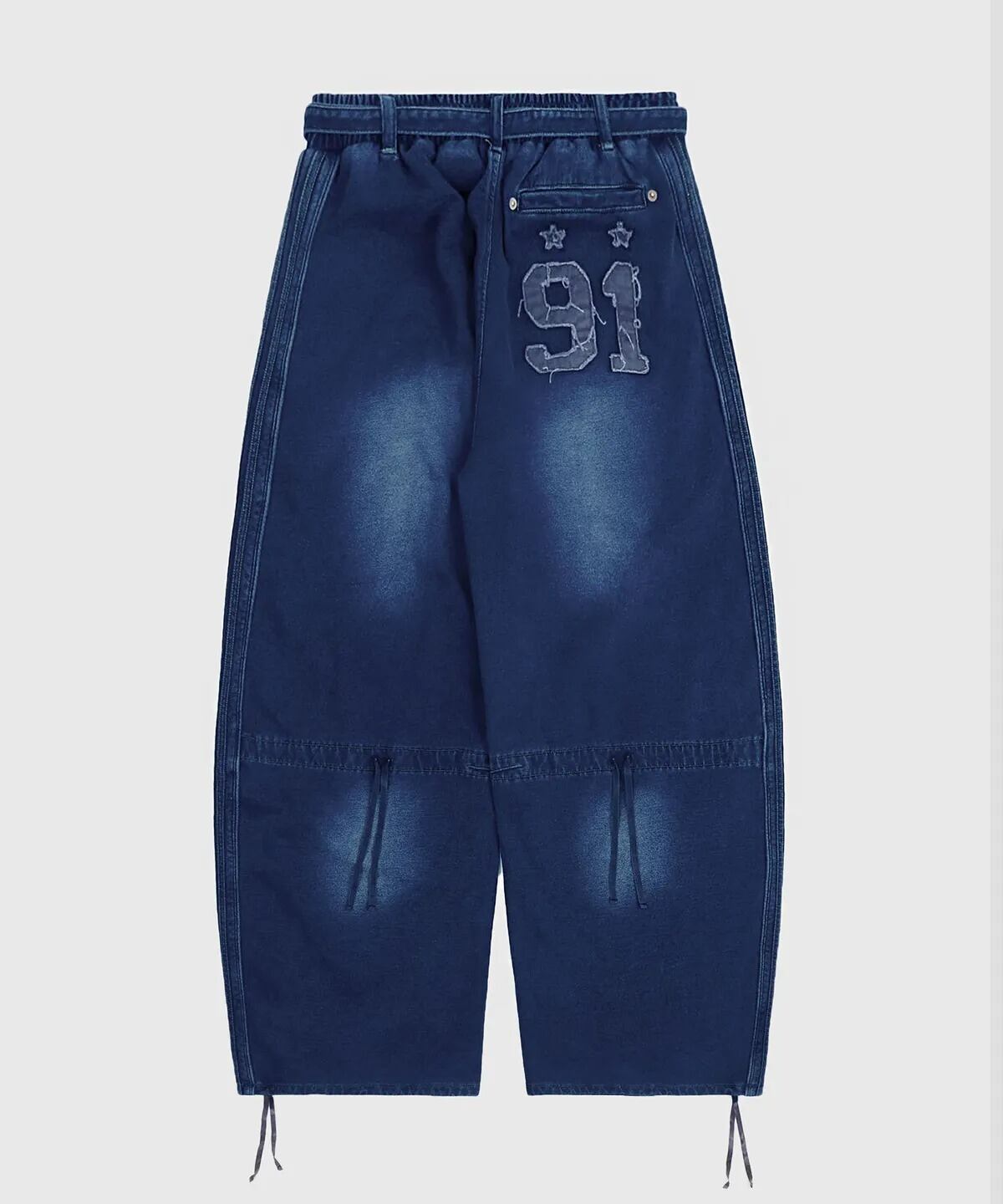 ☆ILLIT ミンジュ 着用！！【BADBLOOD】Billy Washed Denim Sweatpants