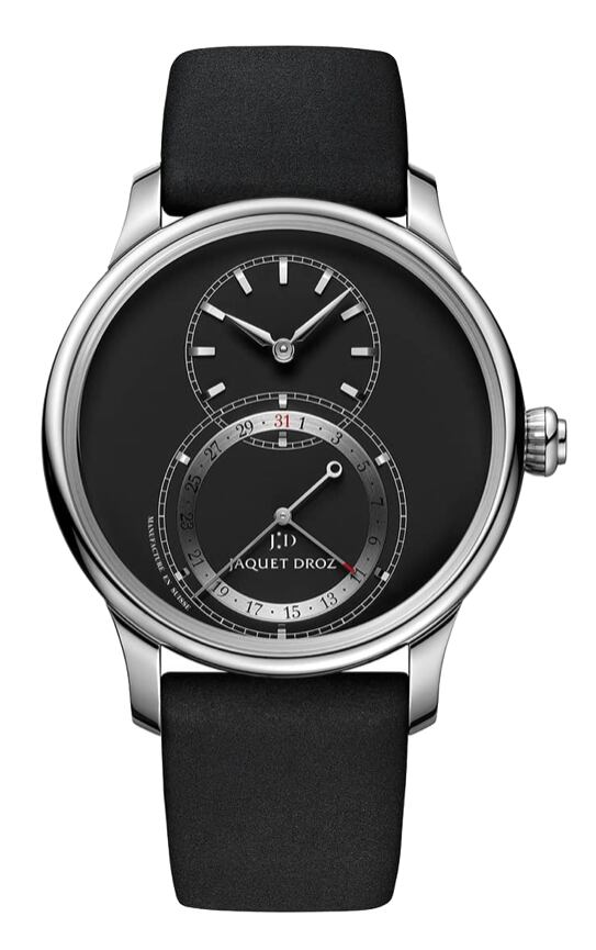 【JAQUET DROZ ジャケ・ドロー】GRANDE SECONDE QUANTIÈME　グラン・セコンド カンティエーム（マットブラック）／国内正規品 腕時計