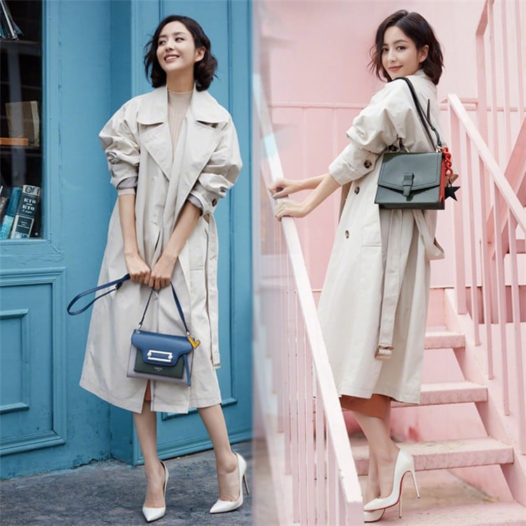 綺麗で快適な服 韓国ファッション ネクタイ 中・長セクション ウインドブレーカー コート 上品映え