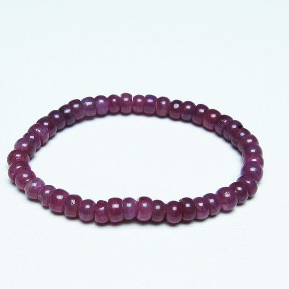 ルビー ブレスレット 7mm 一点物 おまかせ便 111-28789