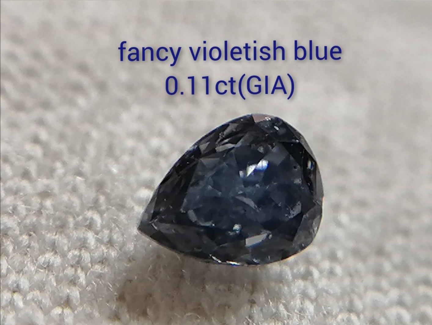 Fancy Blue VVS2 0.055ct 3mmx2mm AGT