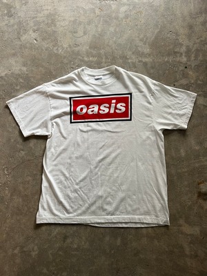 OASIS 曲名リスト バックプリント オアシス Tシャツ XL ホワイト