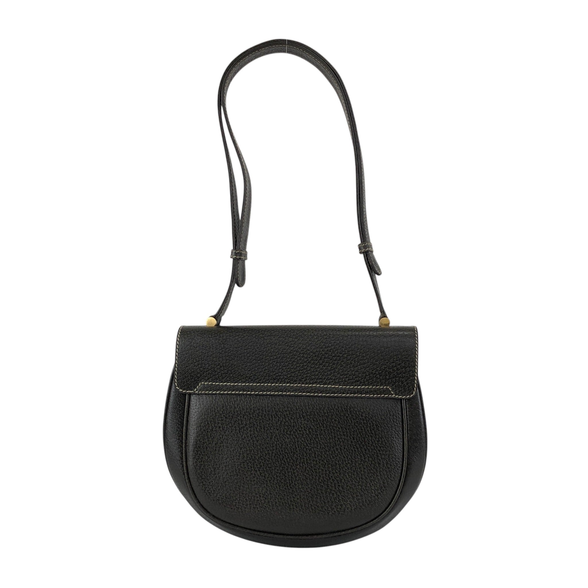 GUCCI グッチ ショルダーバッグ バンブー ブラウン レザー vintage