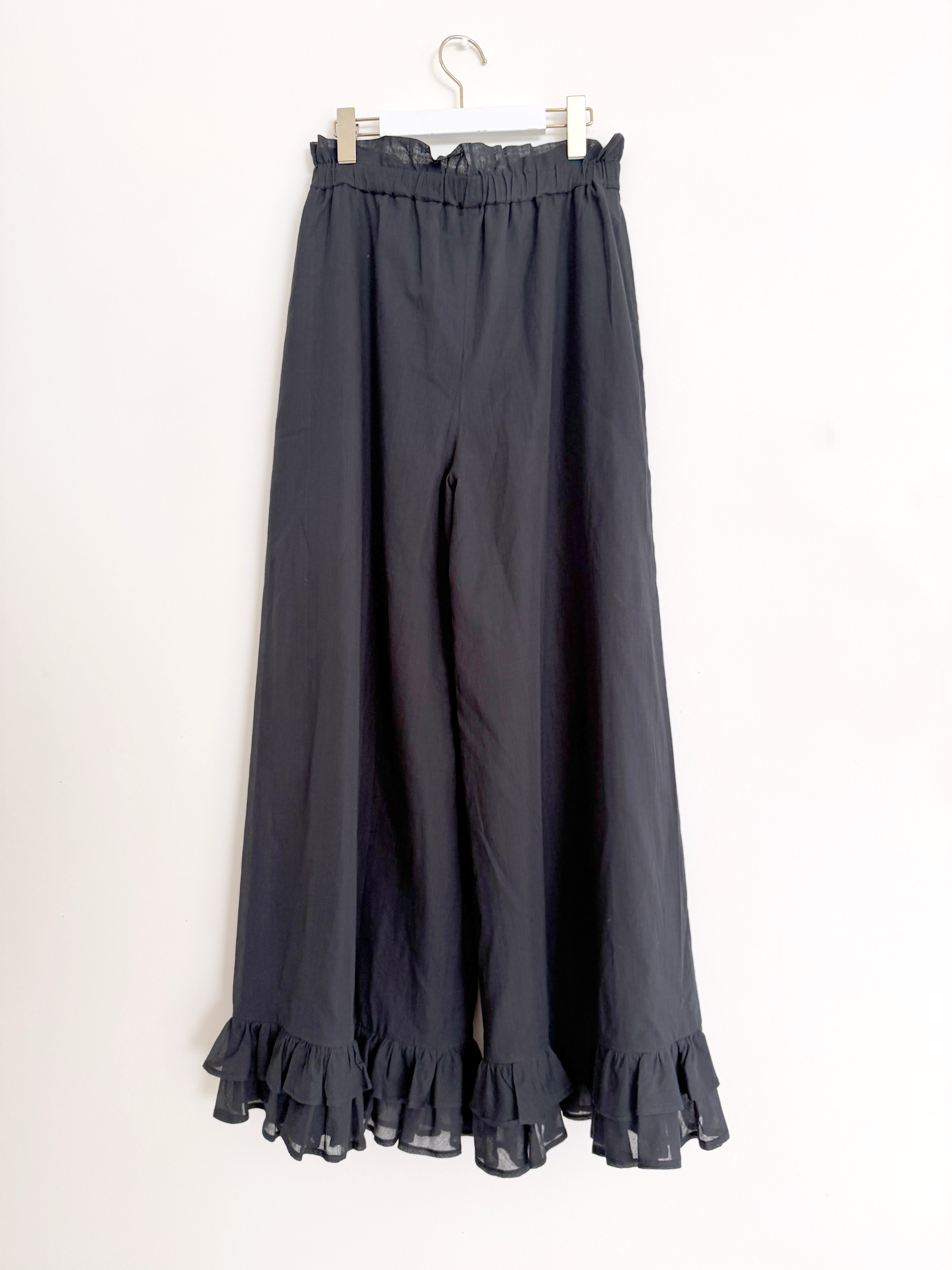 MASU CLASSIC WIDE TROUSERS (BLACK) MCFW-PT0821 | PAY ID