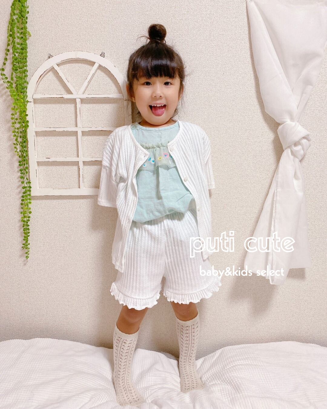 80・100-110 ꒰ 即納 ꒱ フリルセットアップ / LINDO ⸝⋆