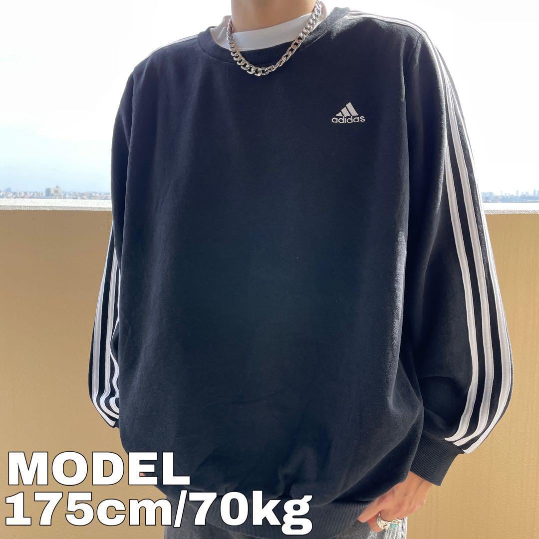 【美品】adidas 刺繍　ロゴ　スウェット