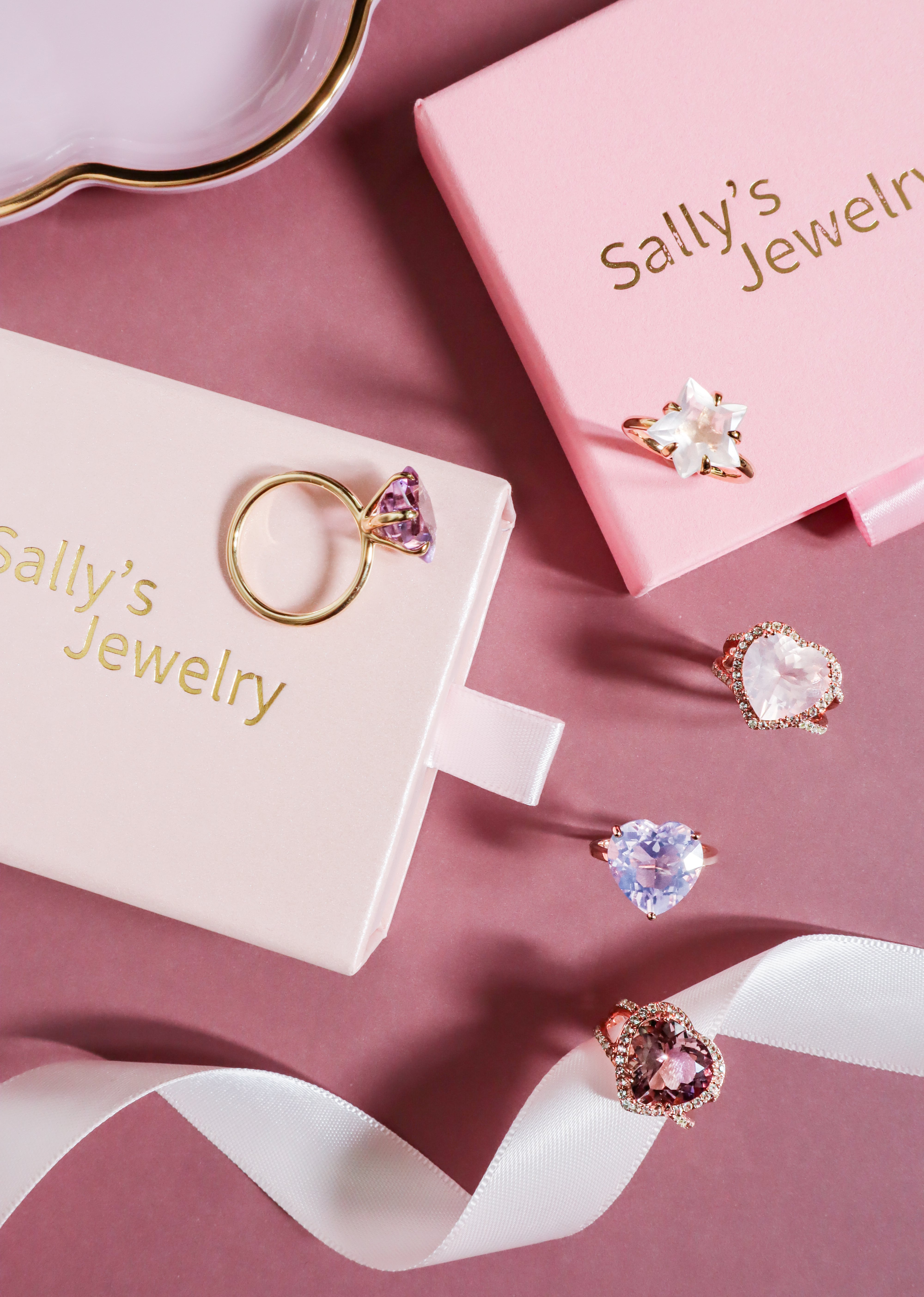 アメジスト スターシェイプリング | ＜天然石ジュエリー＞Sally's