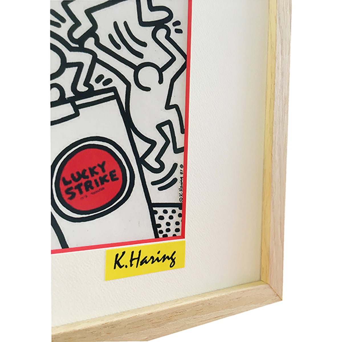 額縁付き] キース・ヘリング「Lucky Strike」アートポスター