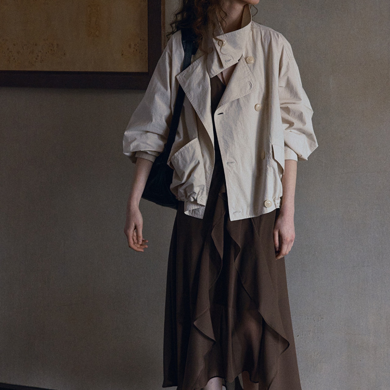 Drop Shoulder Shirt Jacket【3color】 T4359