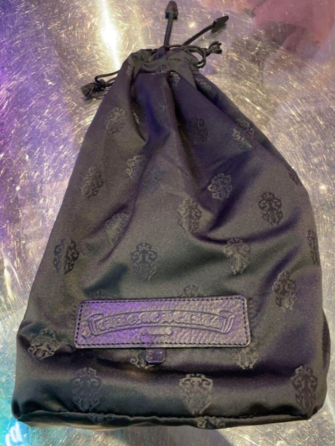 CHROME HEARTS クロムハーツ クロスパッチ ドローストリング 巾着 | Pay ID