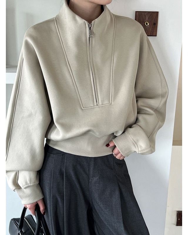 Compact Zip Pullover N051