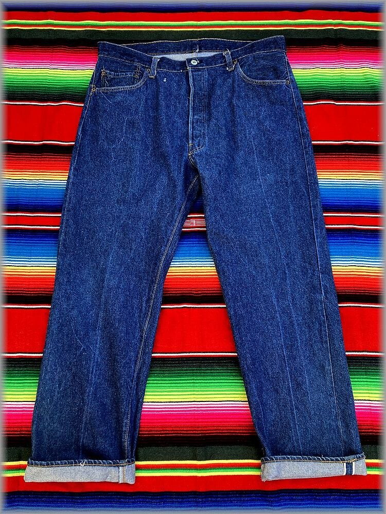 ☆80s 80年 リーバイス 501 超濃紺 デニム パンツ ジーンズ 66後期 W44
